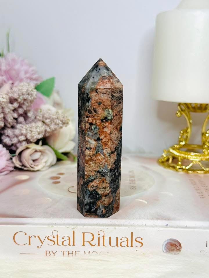 Jasper & Astrophyllite Tower 10cm