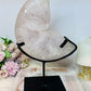 Huge Amethyst Carved Druzy Moon On Custom Stand 2.2KG 28cm (Inc stand)