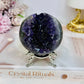 Large Druzy Amethyst Sphere on Stand 359g