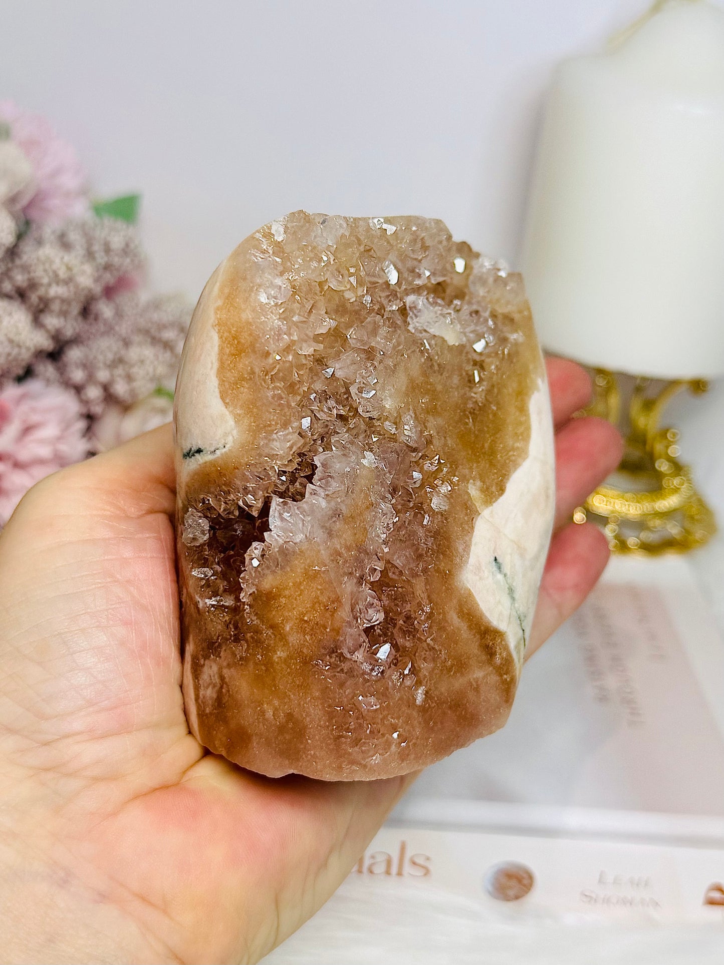 Natural Pink Amethyst Druzy Freeform 576g