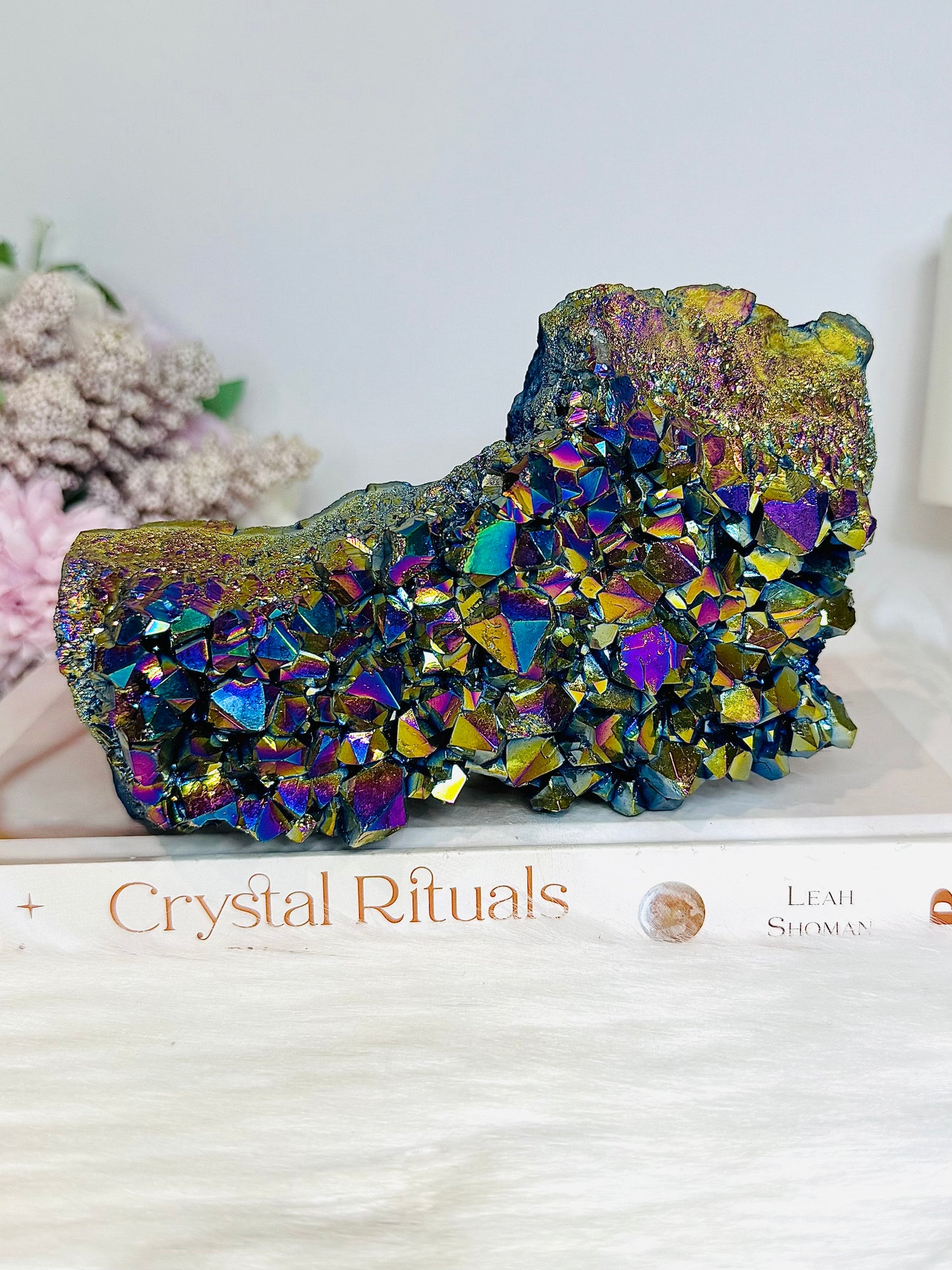 Aura Titanium Quartz Large Cluster 14cm 702g