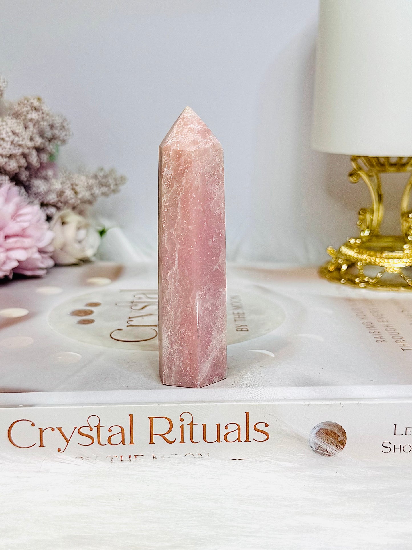 Pink Opal Tower 8.5cm