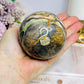 Large Money Agate Sphere on Stand 510g