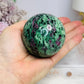 Ruby Zoisite Sphere on Stand 381g