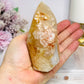 Chunky Flower Agate Flame 10cm 431g