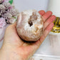 Natural Pink Amethyst Druzy Freeform 451g 7cm