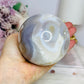 Large Flower Agate Sphere On Stand 848g