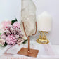 A Master Healer ~ Beautiful Large Chunky 20cm 607gram Clear Quartz Point On Rose Gold Stand From Brazil