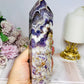 Large Dream | Chevron Amethyst Tower 17cm 563g
