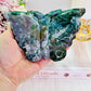 Wow!!! She is BEAUTIFUL!!! Chunky 14.5cm Large Ocean Jasper Perfectly Carved Butterfly On Stand