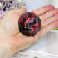High Grade Rhodonite Sphere On Stand 212g