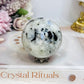 Rainbow Moonstone Sphere with Blue Flash 249g