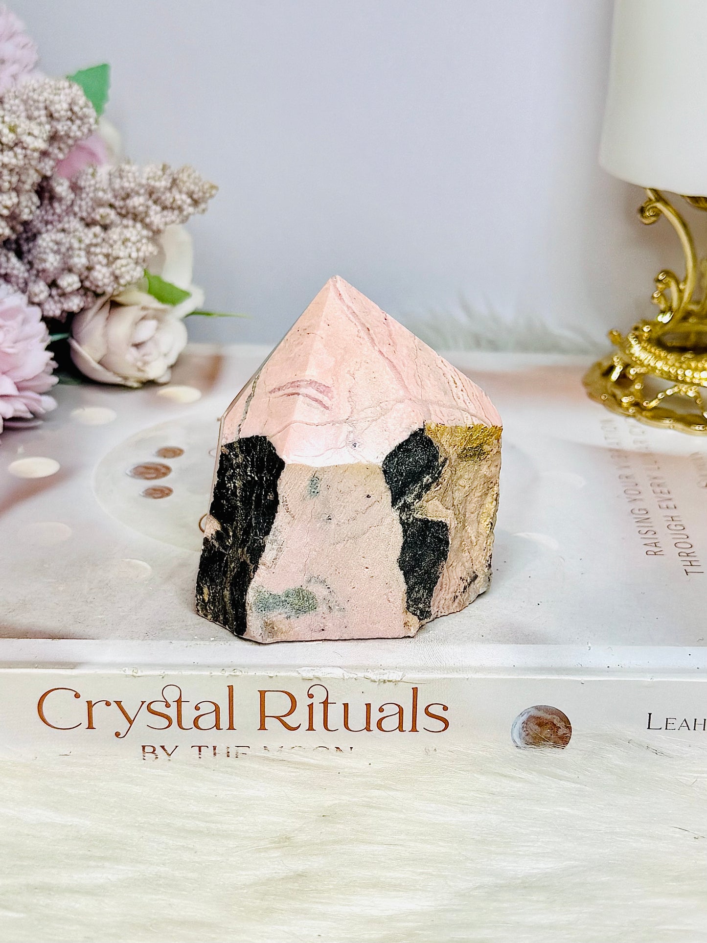 Rhodochrosite Raw & Polished Point 347g