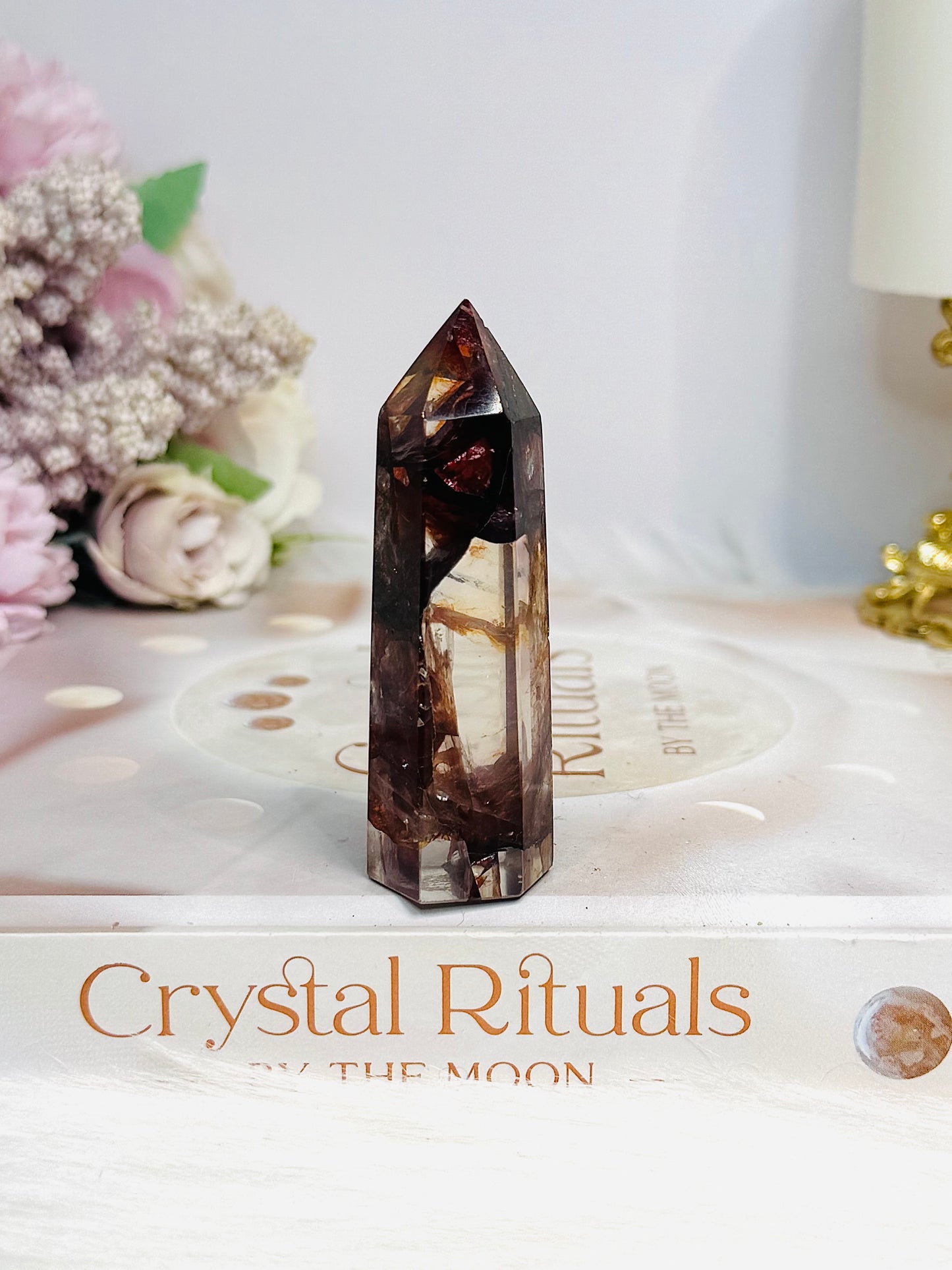 High Grade Fire Quartz Tower 7cm