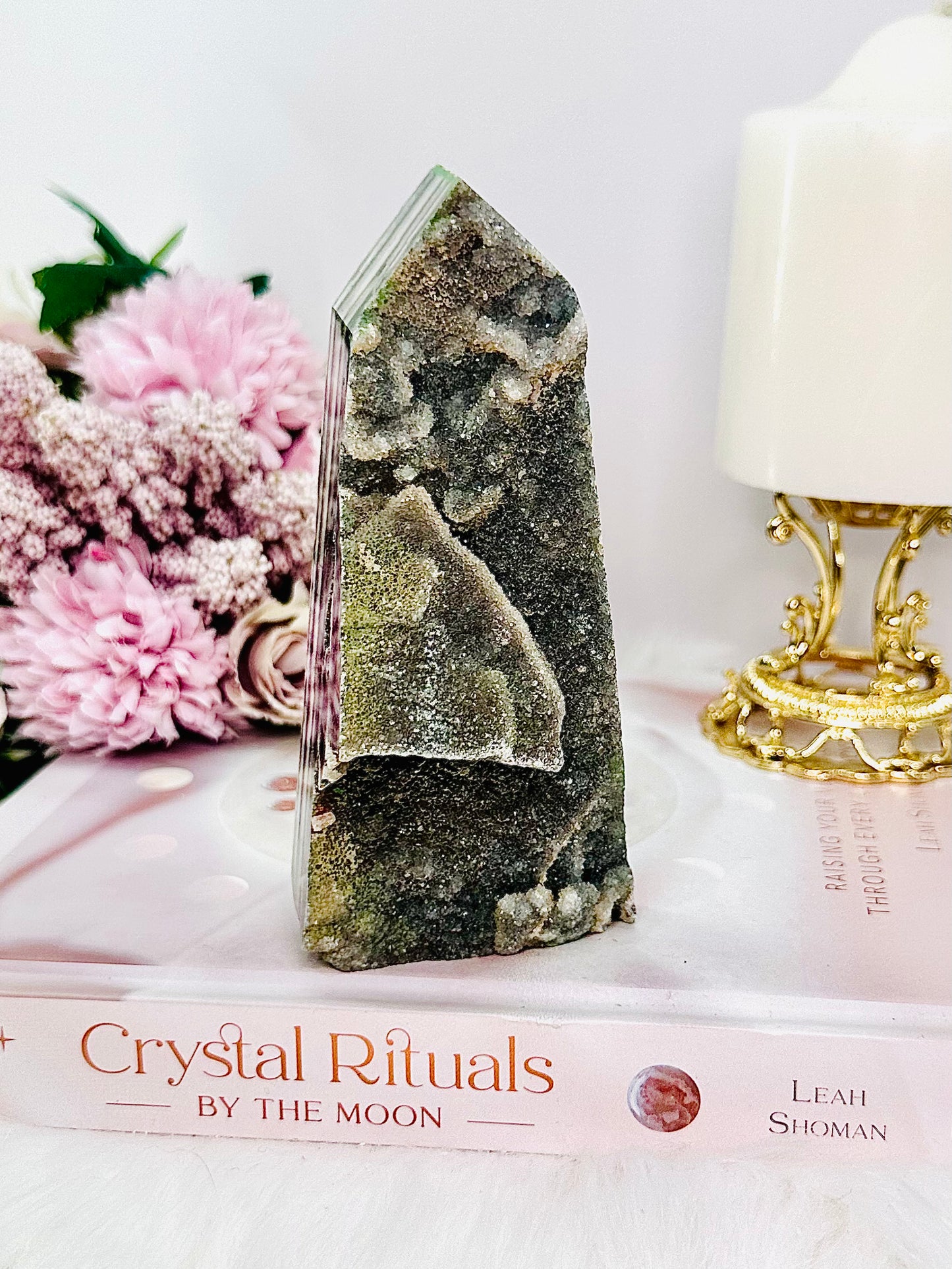 Harmony & Balance ~ Beautiful 13cm Druzy Sphalerite Tower