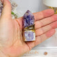 Chevron Amethyst Chunky Tower 7cm