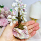 Natural Pink Tourmaline Carved Tree 14cm