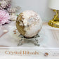 Druzy Flower Agate Sphere on Stand 301g