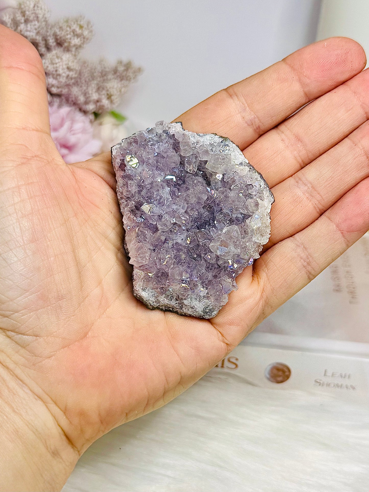 Angel Aura Amethyst Cluster From Brazil 6.5cm