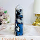 High Grade Blue Flower Agate Tower 10cm