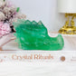 Green Fluorite Carved Dragon 10cm