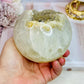 WOW!!!!! Huge 9cm 951gram Gorgeous Druzy Agate Sphere On Stand