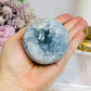 Natural Celestite Geode on Stand 395g
