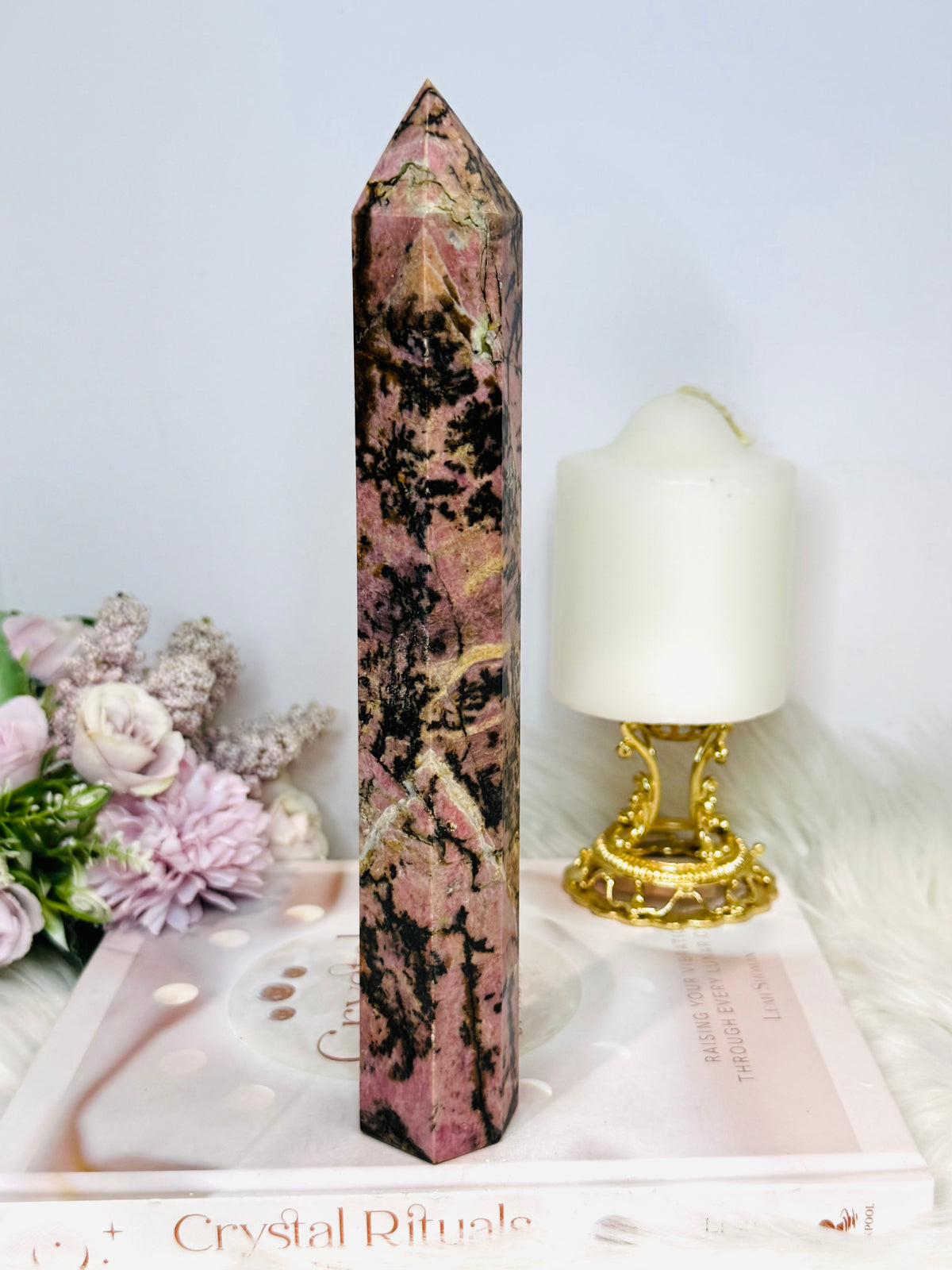 Large Rhodonite Tower 23cm