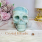 Caribbean Calcite Carved Large Skull 9cm 674g