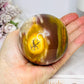 Large Mookaite Jasper Sphere on Stand 520g