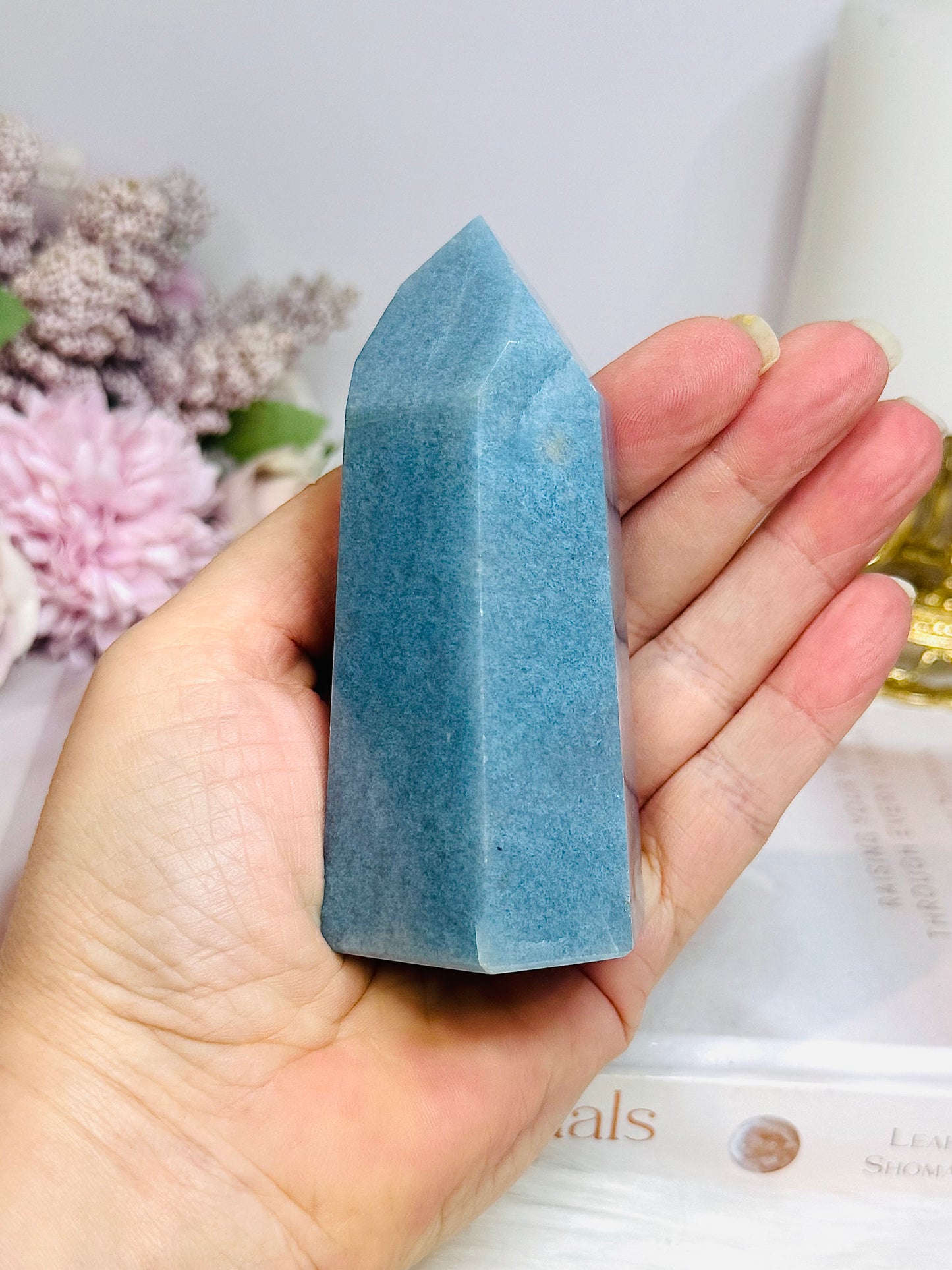 Chunky Blue Trolleite High Grade Tower 243g 9.5cm