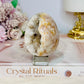 Pink Amethyst Druzy Egg on Stand 208g