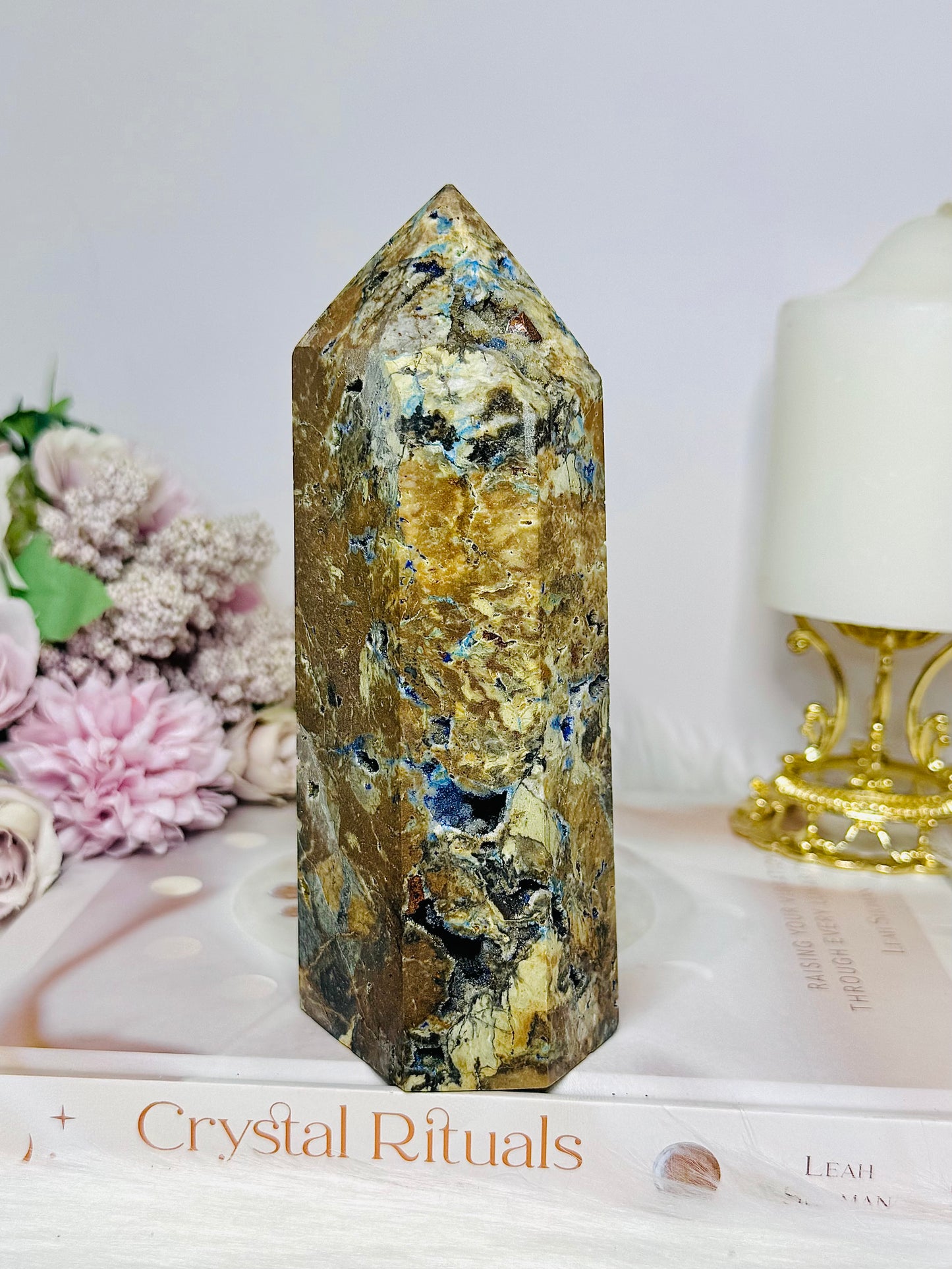 Large Chunky Azurite Tower 15.5cm 688g