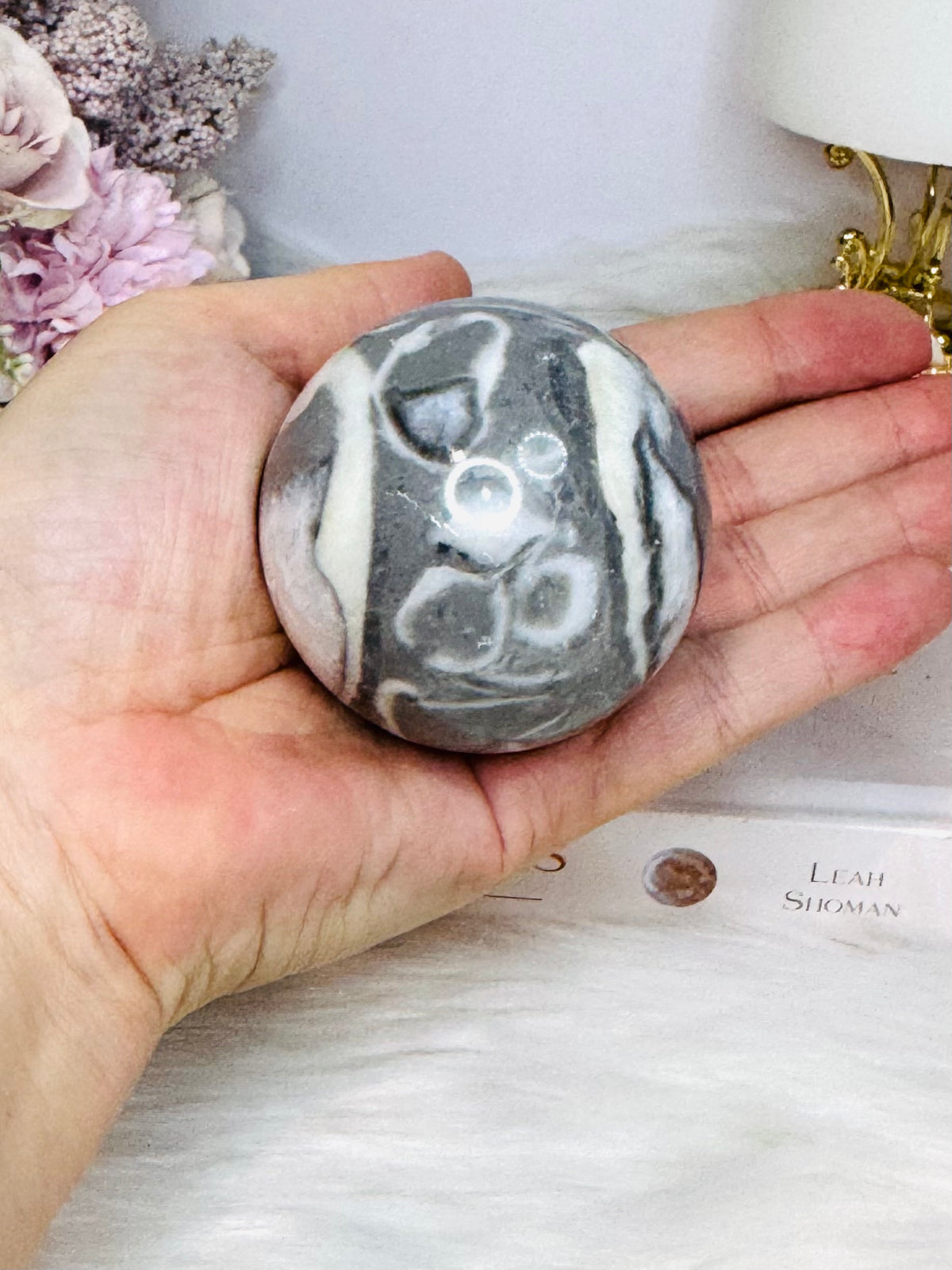 Shell Jasper | Thousand Eye Sphere On Stand 258g
