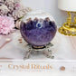 Large Crazy Lace Agate Sphere on Stand 378g