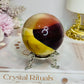 Large Mookaite Jasper Sphere on Stand 392g