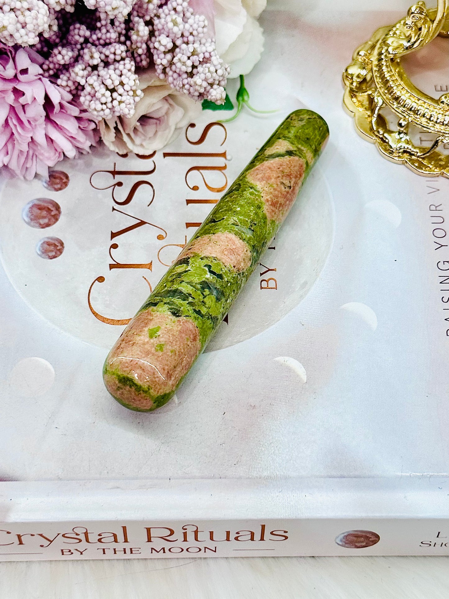 Stone Of Vision ~ Unakite Crystal Massage Wand