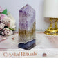 Amethyst X Agate Chunky Tower 11cm
