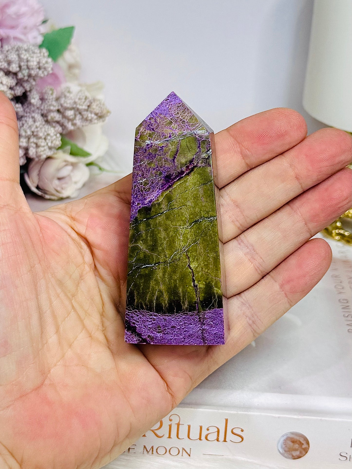 Rare Natural Stitchtite | Atlantisite Tower 8cm