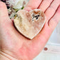 Sweet Chunky Pink Amethyst Druzy Heart 6cm