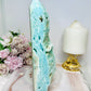 Large Blue Hemimorphite Druzy Tower 21cm