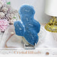 Blue Coral Fossil Specimen Slab on Stand 11.5cm