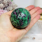 Ruby Zoisite Sphere on Stand 369g