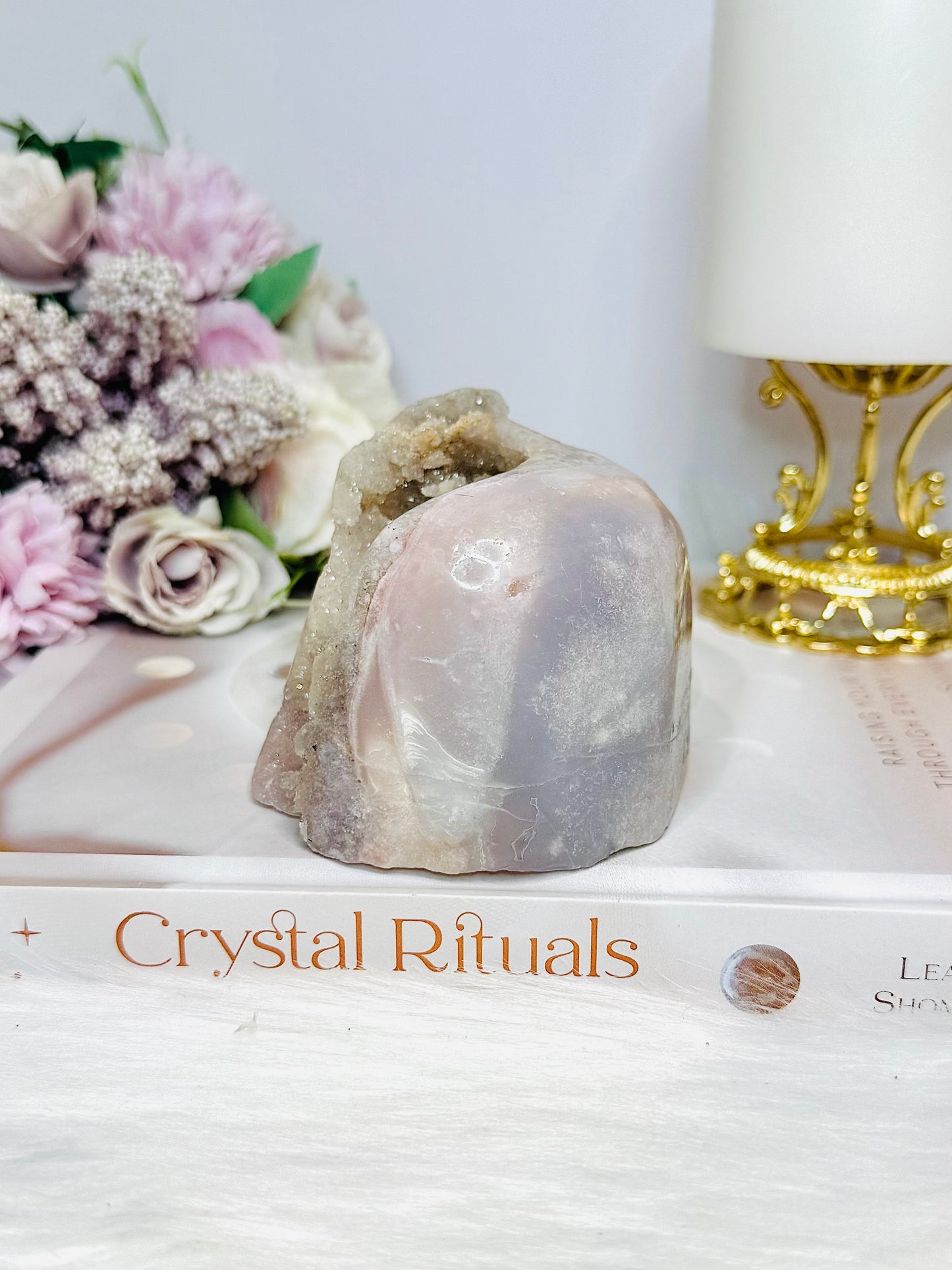 Large Natural Pink Amethyst Druzy Freeform 424g