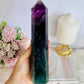 Wow!! High Grade Fabulous Large Chunky 856gram 21.5cm Fluorite Tower | Generator