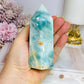 Sky Blue Quartz Chunky Tower 10cm