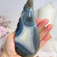 Large Druzy Angel Agate Wing on Stand 16.5cm