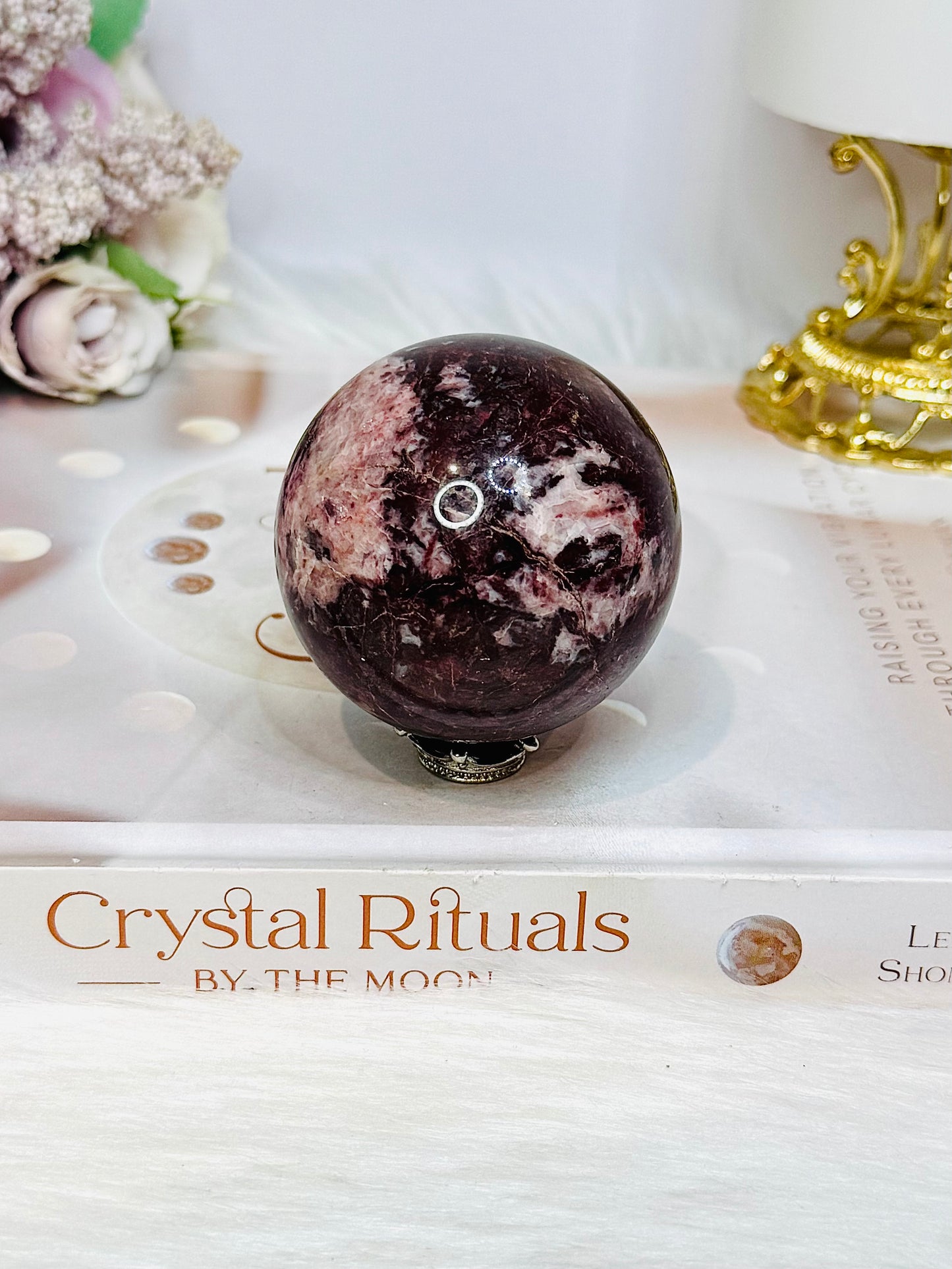Red Jasper Sphere on Stand 264g