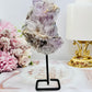 Natural Zeolite | Flower Amethyst Slab on Stand 14cm