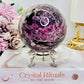 Large High Grade 624gram Pink Tourmaline Sphere On Stand